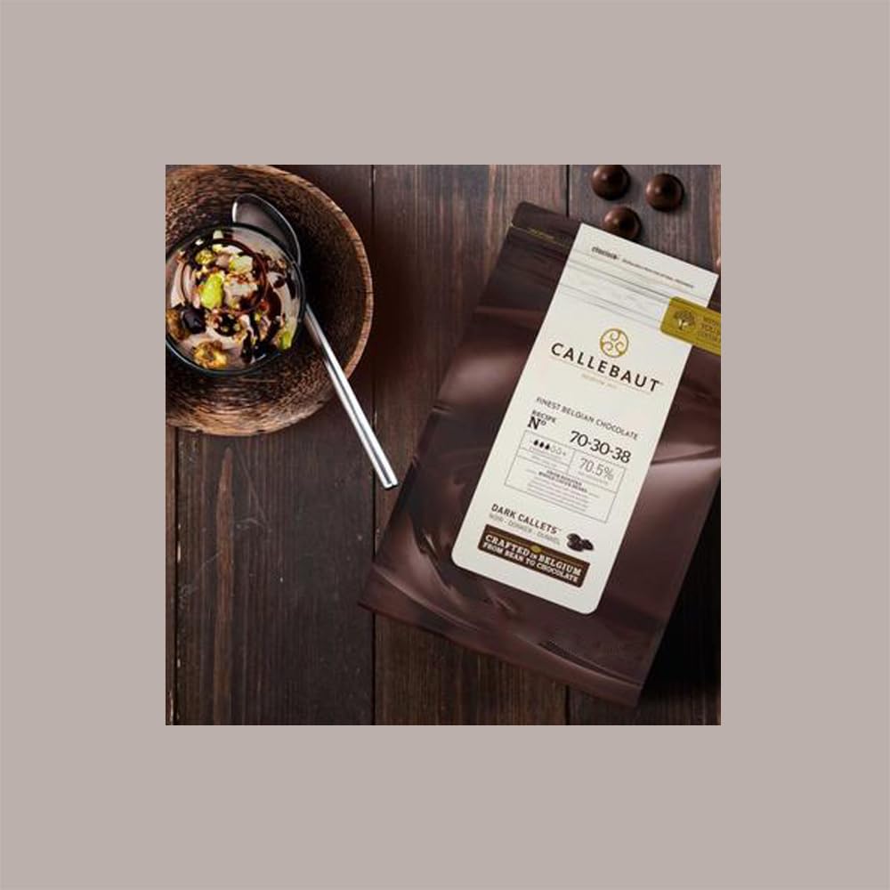 Lucgel Cioccolato Fondente di Copertura 70% in Bottoni - 2,5 Kg -