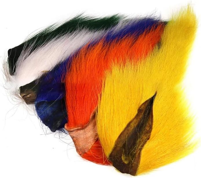 Pack of 1 Bucktail Fly Tying Material Deer Tail Hair Jig & Fly Tying Deer Tail Hair Teaser Lures