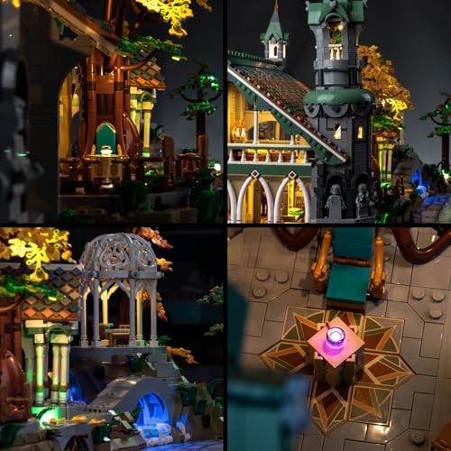 Kit d'éclairage LED Rivendell compatible avec le modèle briques 10316 - 7