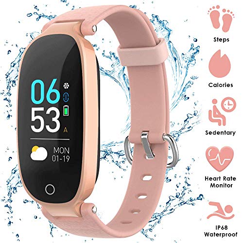 AGPTEK Fitness Tracker Donne IP68, Braccialetto...