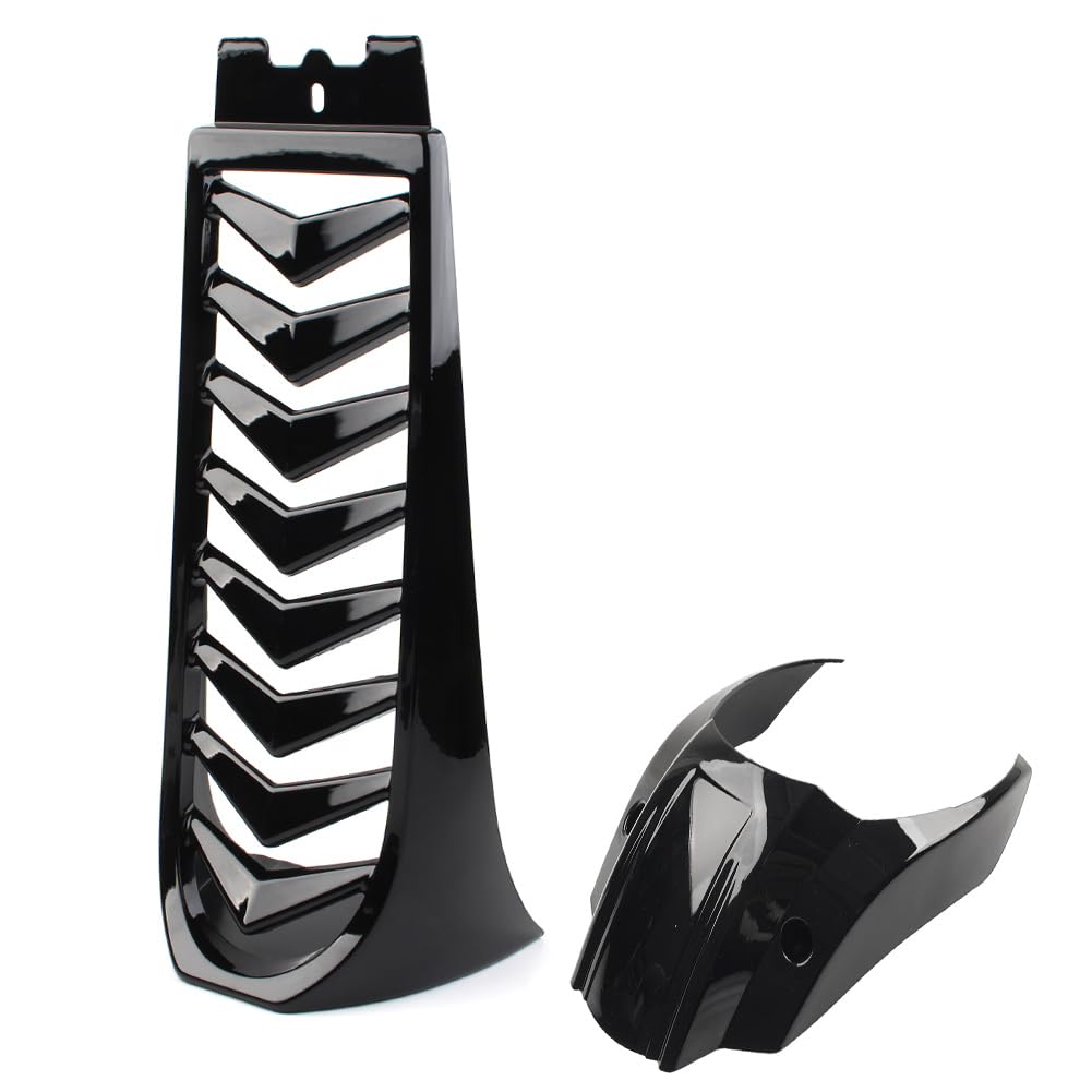 Cninba13 Glossy Black Front Chin Spoiler & Air Dam Fairing Cover with Mounting Hardware for Harley for Softail Breakout 18-23