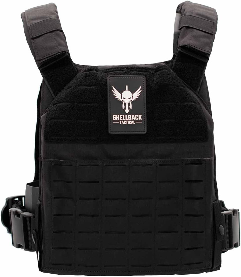 Shellback tactical Physical Fitness Training Vest – Adjustable Weighted Workout Vest for 10x12 Training Plates