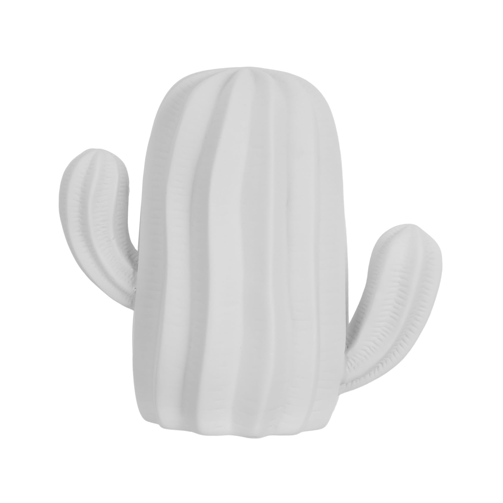 Décoration céramique cactus blanc idée cadeau originale pour crémaillère