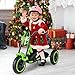 BABY JOY Kids Tricycle, 3-Wheel Toddler Bike with Foot Pedals, Forward/Backward, Toddler Tricycle Ride on Trike with Steering Handlebars, Toy Gift for Boys Girls Aged 3+ (Green)