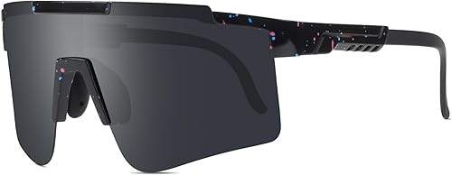 Lentes de sol deportivos polarizados, UV400, lentes de ciclismo para correr, conducir, pesca, senderismo, ciclismo, patillas ajustables