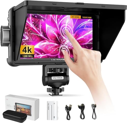 VILTROX DC-550 PRO 5.5 Inch Touchscreen Camera Video Monitor On-Camera ...