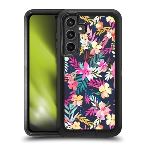 Coque Samsung Galaxy S24 FE Antichoc Coque Ultra-Blindée Protection Fleurs Ninola