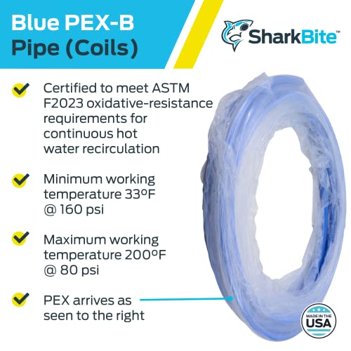 Sharkbite U860B25 Blue Pex-B Pipe-Potable Water thumb #3