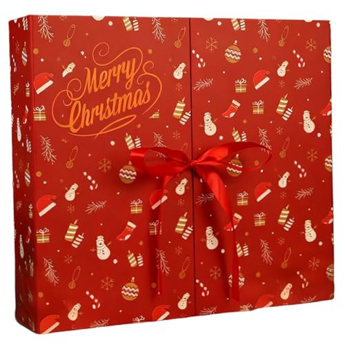 Calendriers de l'avent vides en carton kraft durable pour un compte à rebours de Noël raffiné