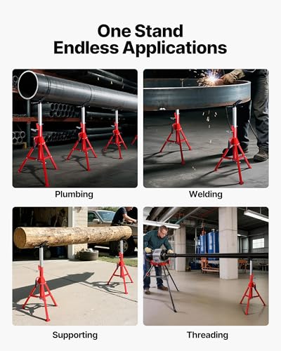 Support de tuyau VEVOR pour filetage sans vibration avec tête en V
