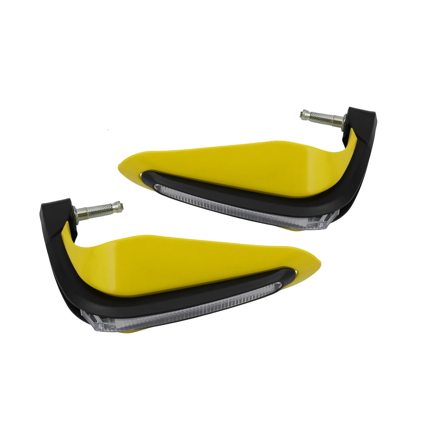 Paramani Moto Per BMW R1150R R1150Gs K1200S Gs 310 R1200Gs Protezione Leva Freno Moto Con Luce Antivento Dirt Bike Scooter Ciclomotore(Yellow White Light)
