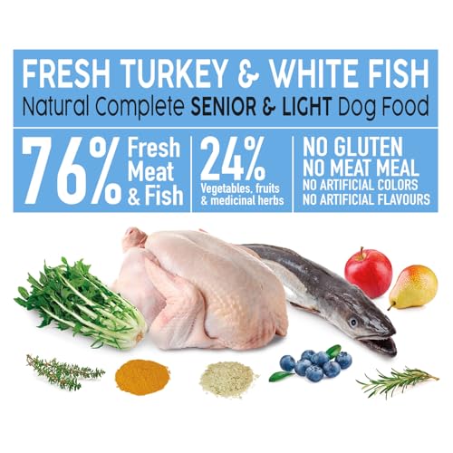 Arquivet Fresh Senior Light Pute & Weißfisch 2,5Kg - Halbfeuchtes Futter