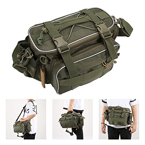 SALALIS Multi-Funktionstasche für Angelgeräte,Angel-Schulter-Hüfttaschen mit Mehreren Taschen,Angeltasche zur… – Bild 4