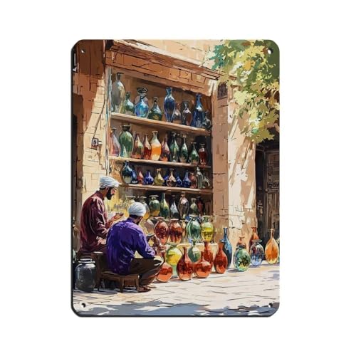 Cartel de metal iraní de metal vintage para pub, club, cafetería, bar, decoración de pared para el hogar, póster retro de 30 x 40 cm