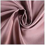 Russo Tessuti Tessuto Abbigliamento Vestiti Moda Donna Mikado in Poliestere a Metraggio-Rosa Antico