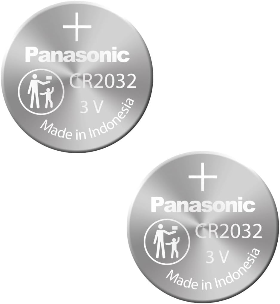 CR2032 Battery (2 pack) - Panasonic, Lithium Coin Cell, 3V