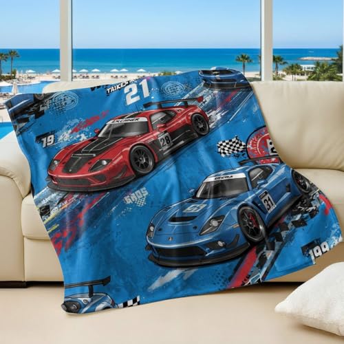 Couverture de course moderne en flanelle 180x200 cm pour canapé et lit