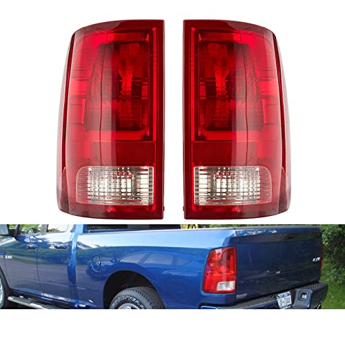 NsbsXs pour Dodge Ram 2009 2010 2011 2018 Feux arrière Lampes Avertissement feu de Brouillard Clignotant 55277414AC 55277415AC 2 pièces feu arrière de Voiture Cover