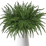 Leikedun 36 tallos de pino Norfolk de tacto real de Navidad