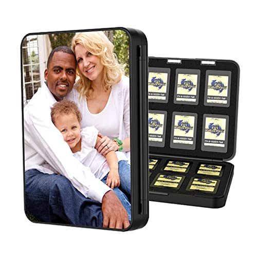 SHUMEI Étui de rangement compact et portable pour 24 cartes de jeu Nintendo Switch/Switch Lite avec 24 emplacements pour cartes de jeu Switch et 24 cartes SD Cover