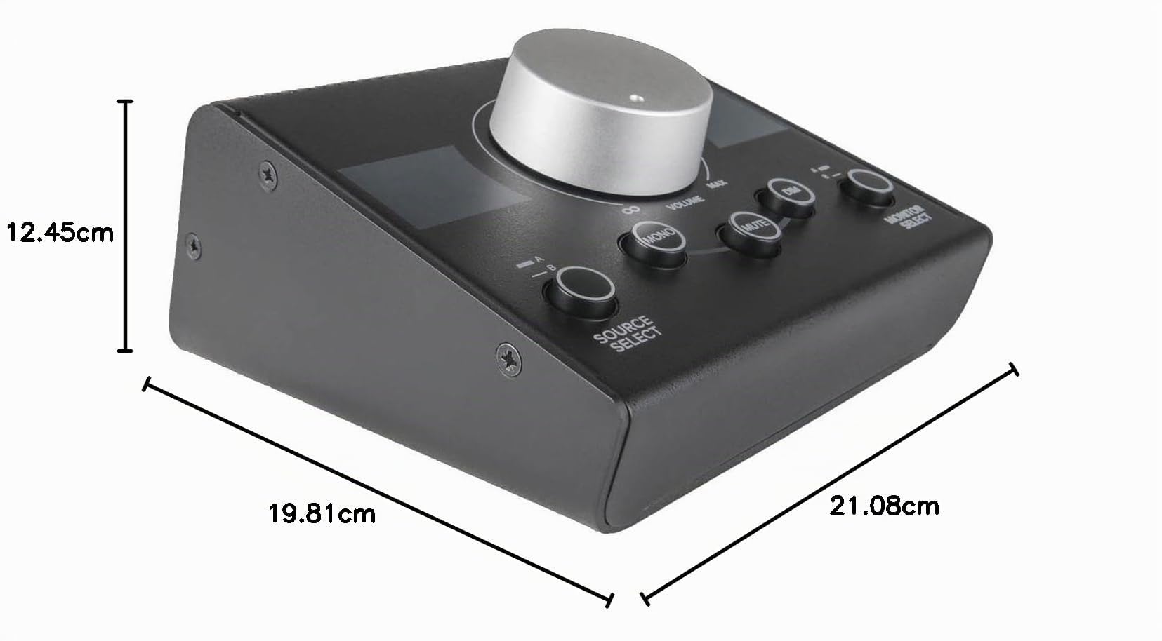MACKIE Big Knob 2x2 Controller Passivo per Monitor da Studio per due Sorgenti Audio e Coppie di Monitor, Senza Bisogno di Alimentazione