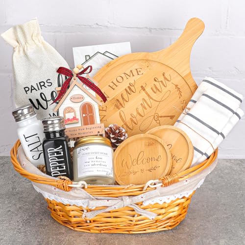 House Warming Gifts New Home,12Pcs Housewarming Gifts Basket for ...