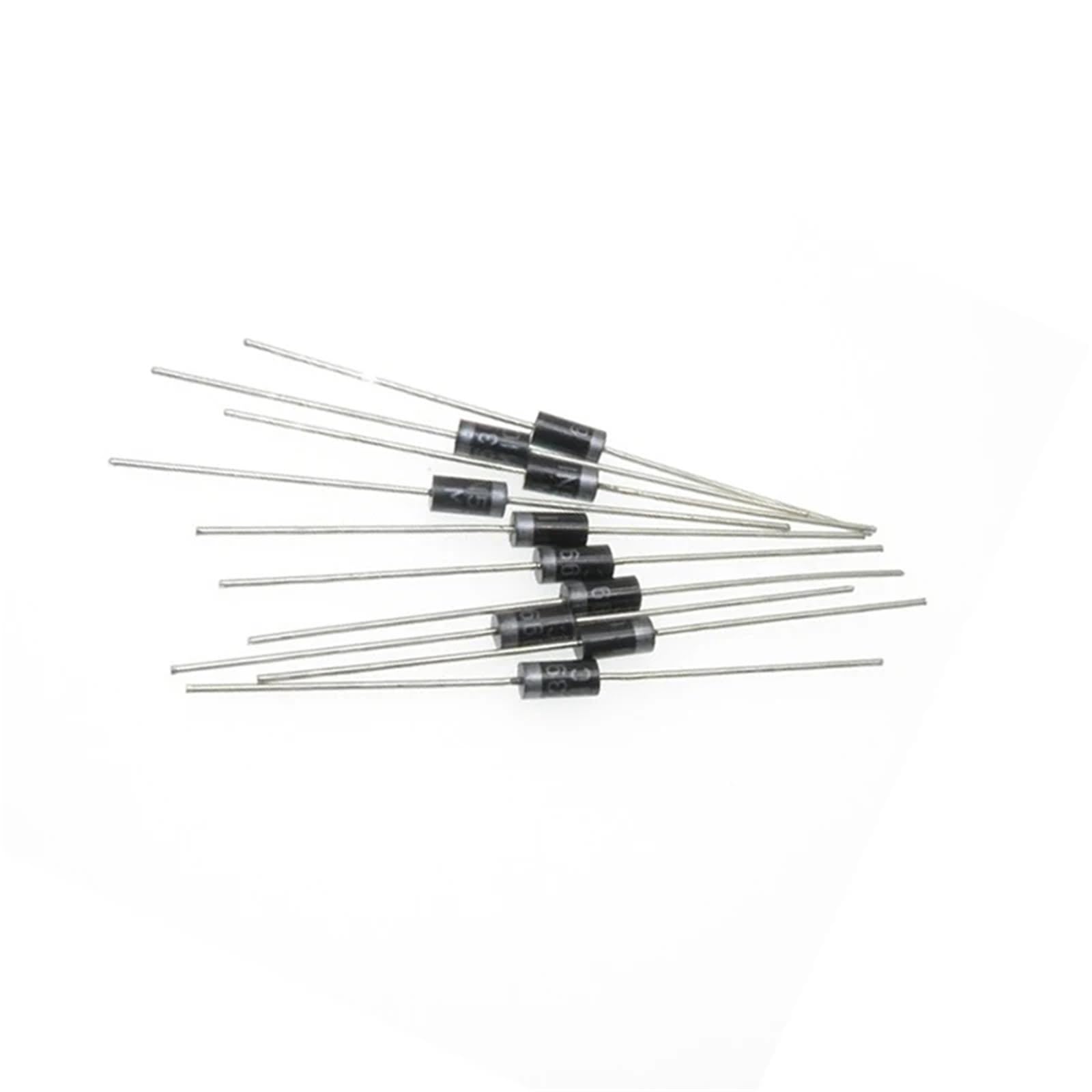 50 unids/lote diodo rectificador 1N4001 1N4004 1N4005 1N4007 1N5404 1N5408 1N5819 1N5822 1N5824 6A10 10A10 FR307 FR157 FR207 FR307 UF4(SR5100 5A1000V)