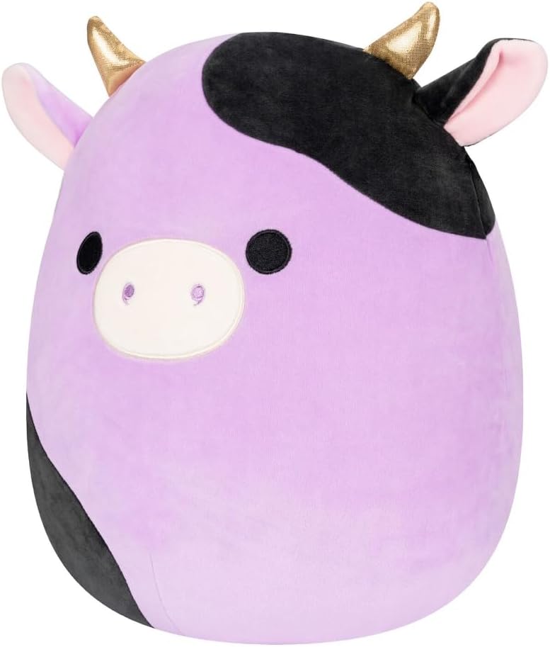 Vista 2 de Squishmallows Peluche Kellytoy con licencia oficial de 8 pulgadas, juguete coleccionable suave y esponjoso de animales frutales - Añade glamour a tu