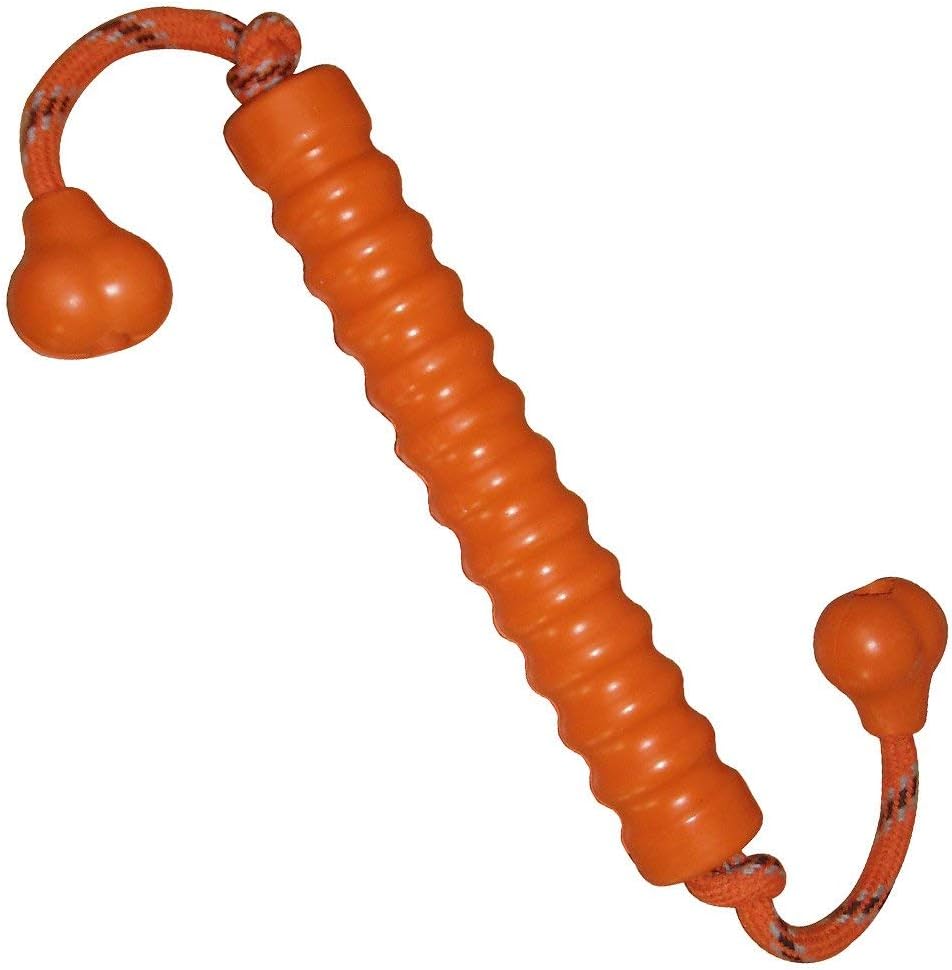 Trixie Dog Toy Long-Mot, 20 cm (Red, Natural Rubber), Floats