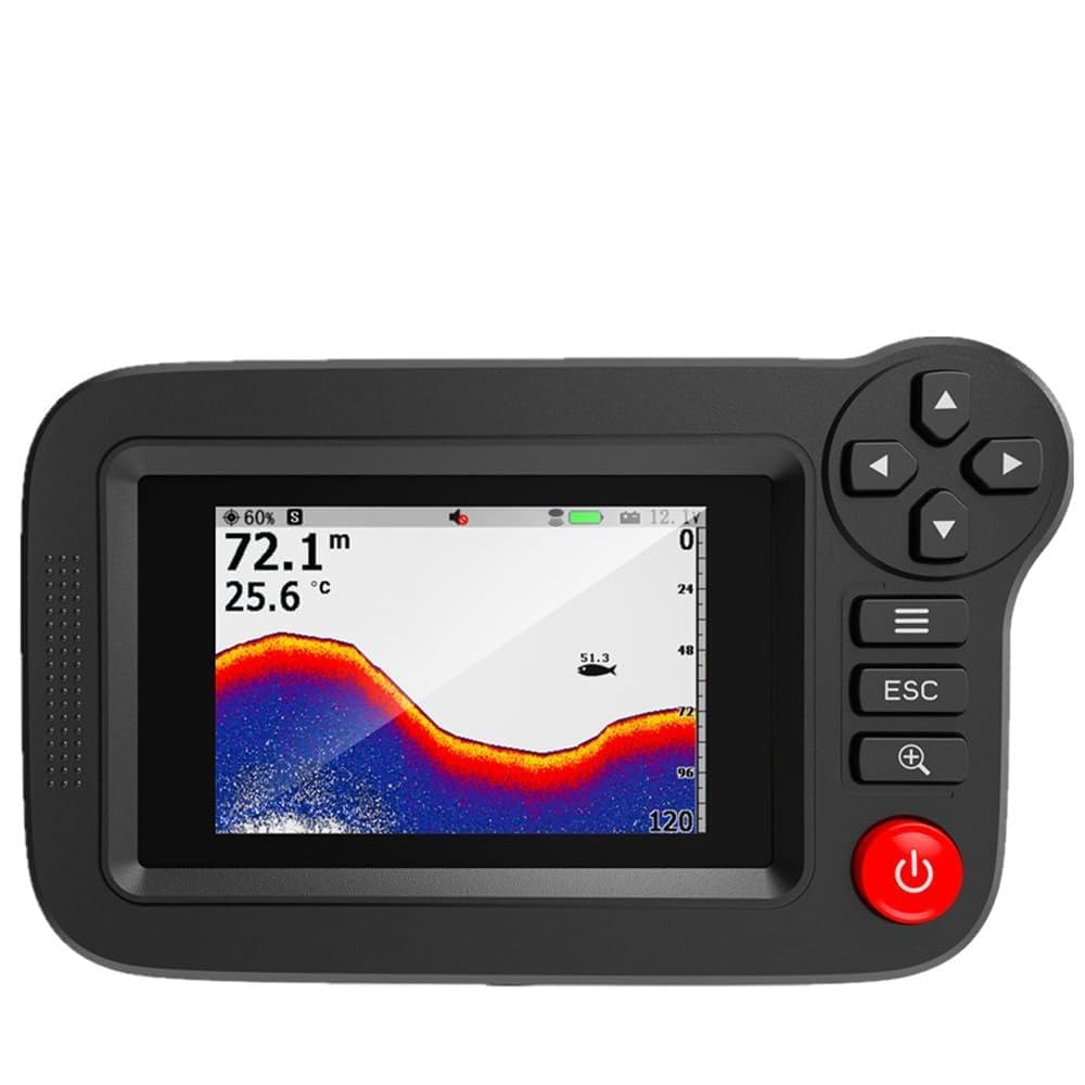 Ecoscandaglio Ricaricabile, Ecoscandaglio subacqueo ecoscandaglio Wireless da 3,5 Pollici con rilevatore di Pesca