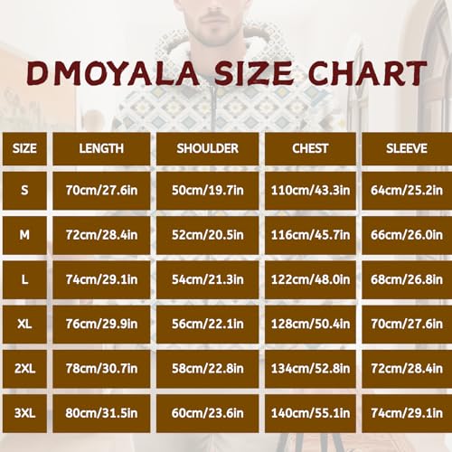 Zip Up Hoodie for Men 2025 Trendy Western Aztec Print Sweatshirts Baggy Fleece Sherpa Lined Hooded Jacket with Pocket3