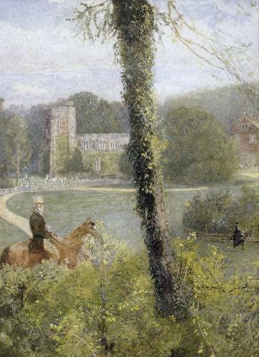 Somerset Man Riding to His Lady : une peinture poster vibrante d'émotions modernes