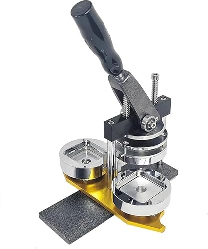 COOKLEE 缶バッジメーカー 50mm直径 缶バッジ 製造機 角形 グッズ DIY 金型が交換可能 業務用 家庭用