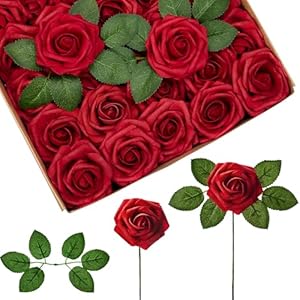 InnoGear Artificial Flowers, 50 Pcs...
