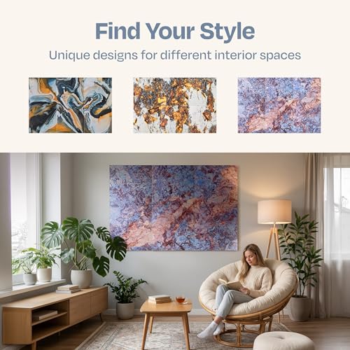 Image of XL Acoustic Wall Panels 6-Pack Decorative Acoustic Panels High Density Sound Absorbing Wall Art 70.86X47.24 Inches with Self-adhesive for Studio Home and Office - Sonic Orbit