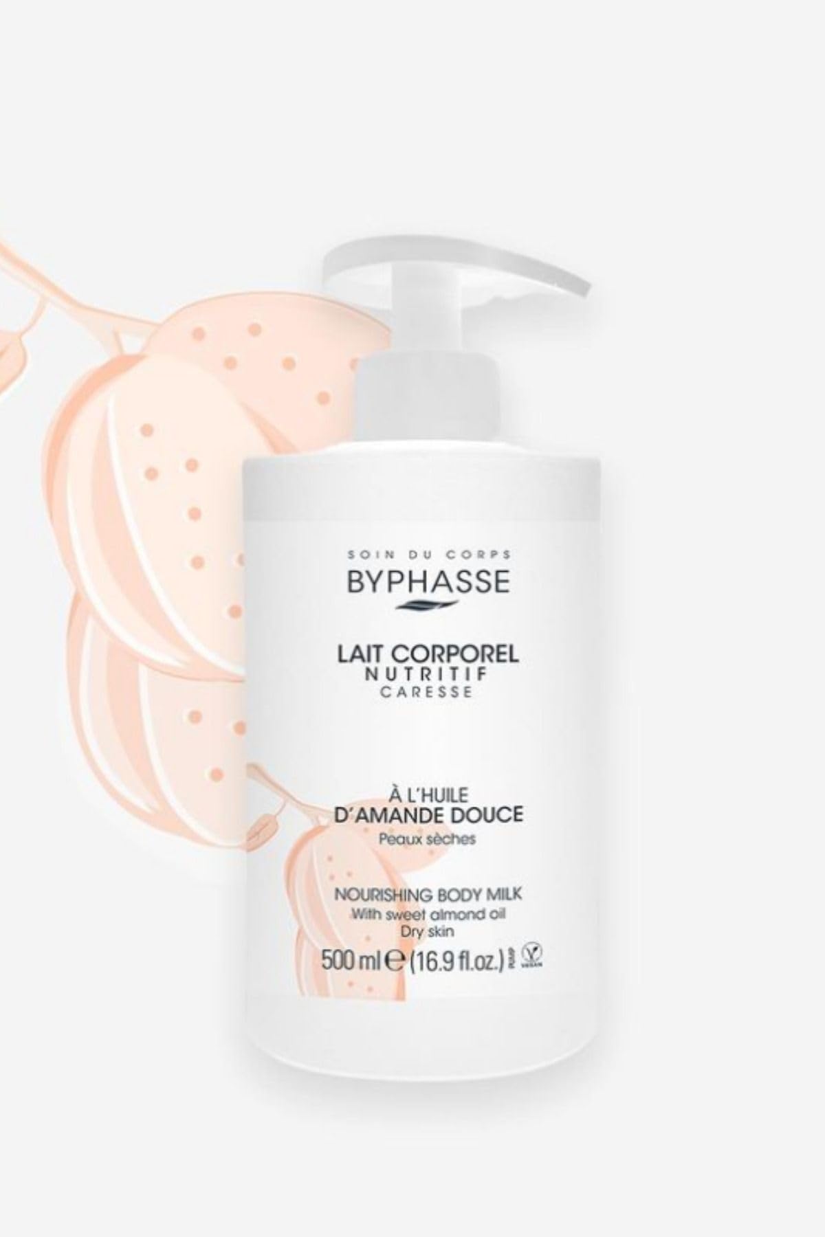 Byphasse LECHE CORPORAL nutritiva con aceite de almendra 500 ml