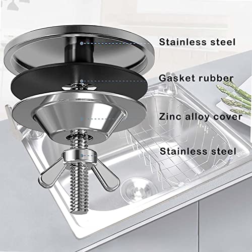 Stainless Steel Kitchen Sink Hole Cover, 2 Inch Faucet Hole Cover ...