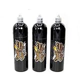 World Famous Tattoo Ink - Grey Wash Tattoo Kit of 3 - Professional Tattoo Ink in Dark, Mid-Tone & Charcoal Grey Wash - Skin-Safe, Vegan & Non-Toxic (1 oz Each)