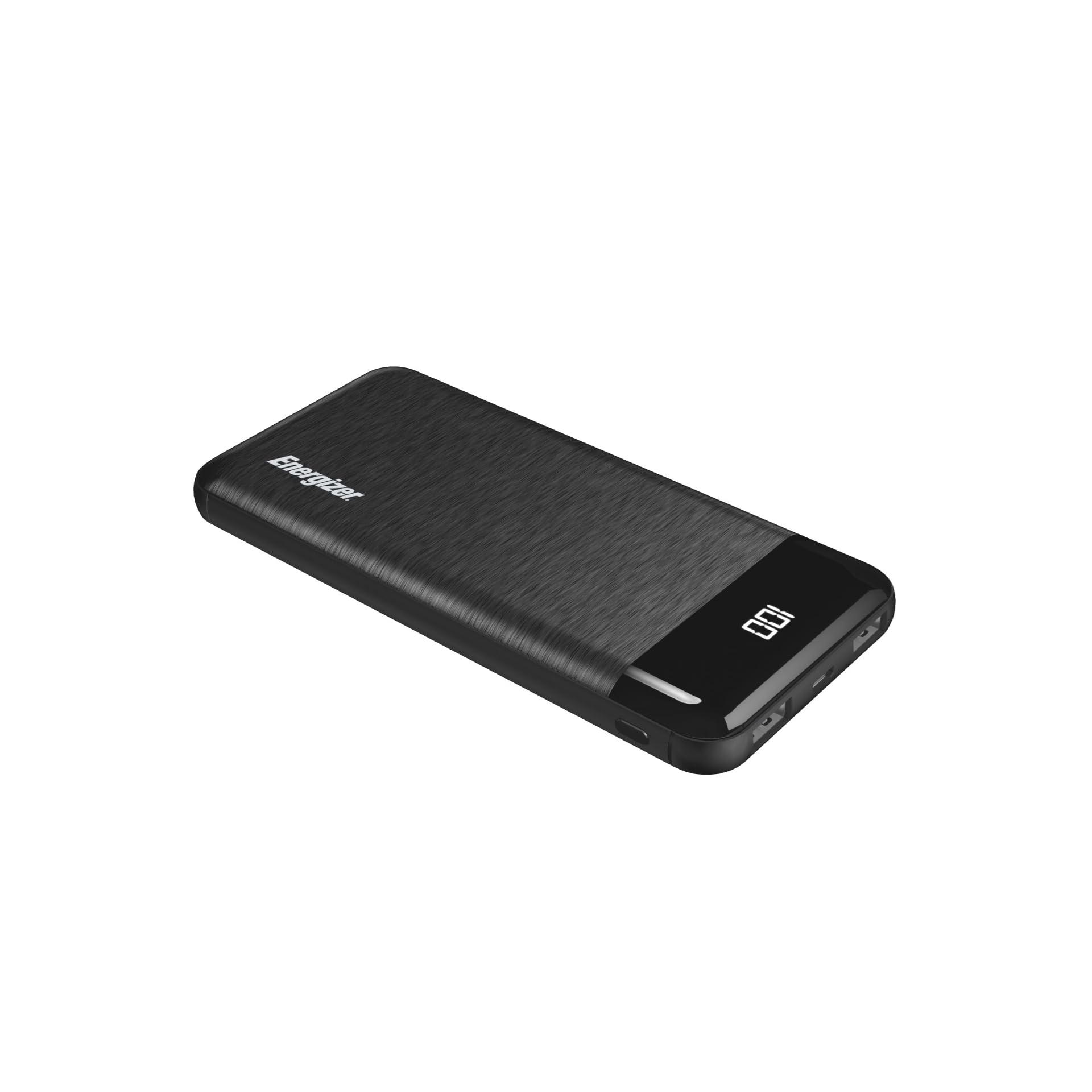Energizer Power Bank - 10000mAh High Capacity Lithium Polymer Portable Charger, Lightweight, Fast Charging, Dual USB Outputs, TSA Approved, Compatible with iPhone, Samsung, Tablets and More - UE10058