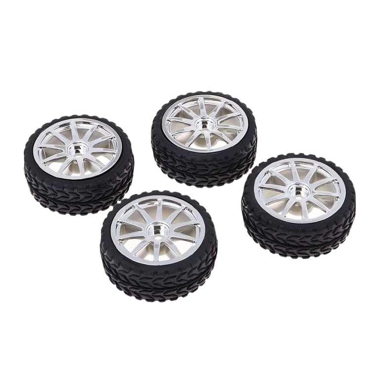 SP Electron (Pack of 1) 65mm Hexagon Wheel Tyre for Radio Control Electric RC Car RC Model Vehicle Parts & Accessories 1