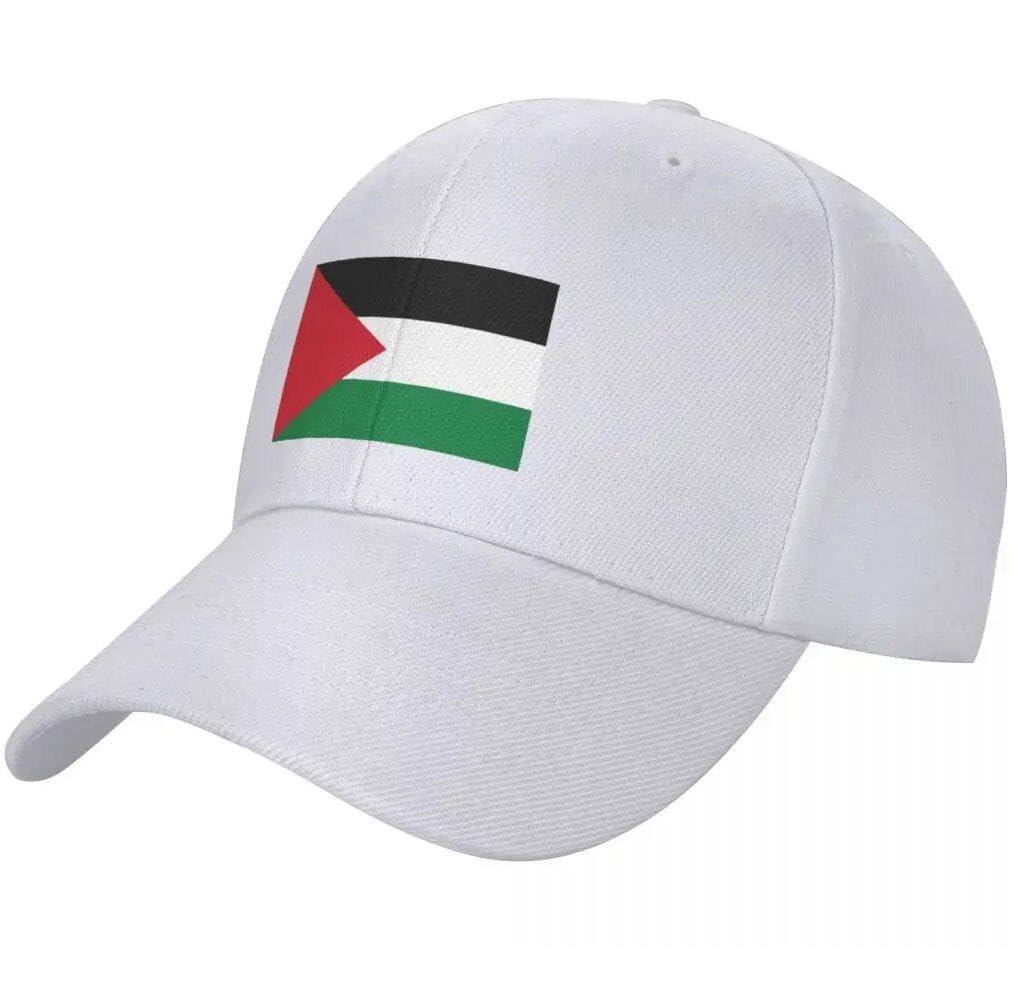 Baokuan Palestine Hat Baseball Caps Palestine Gaza Flag Printed Sun Caps Adjustable Golf Hat Vintage Outdoor Headwear for Adult