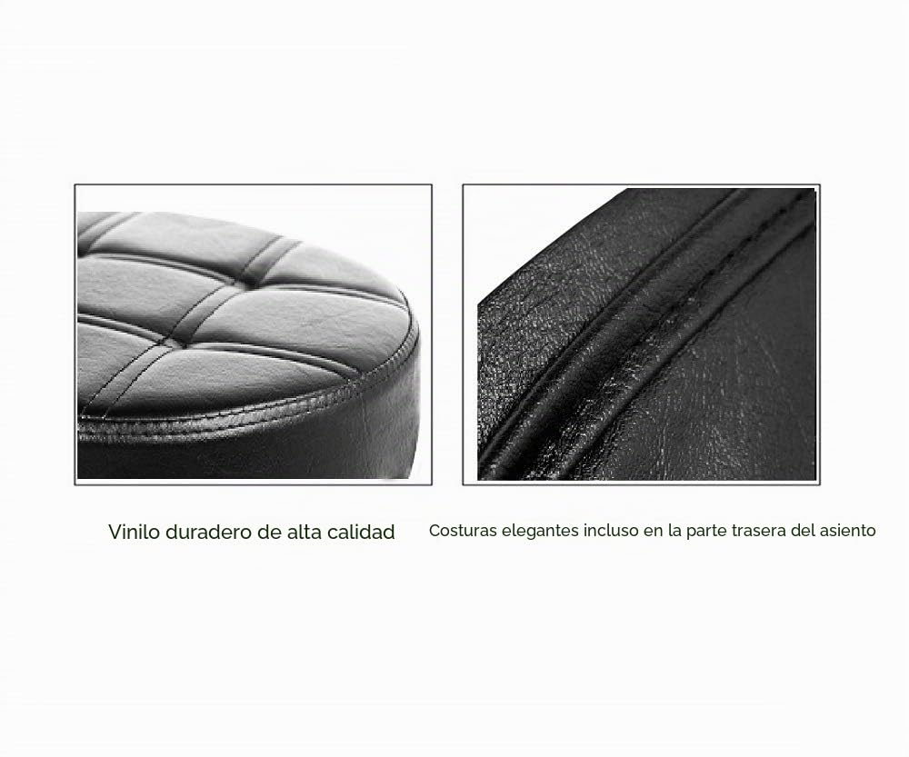 Kaleurrier Taburete giratorio, altura ajustable, 400 libras, taburete alto hidráulico de metal rodante resistente para cocina, salón, bar, oficina, masaje, clínica