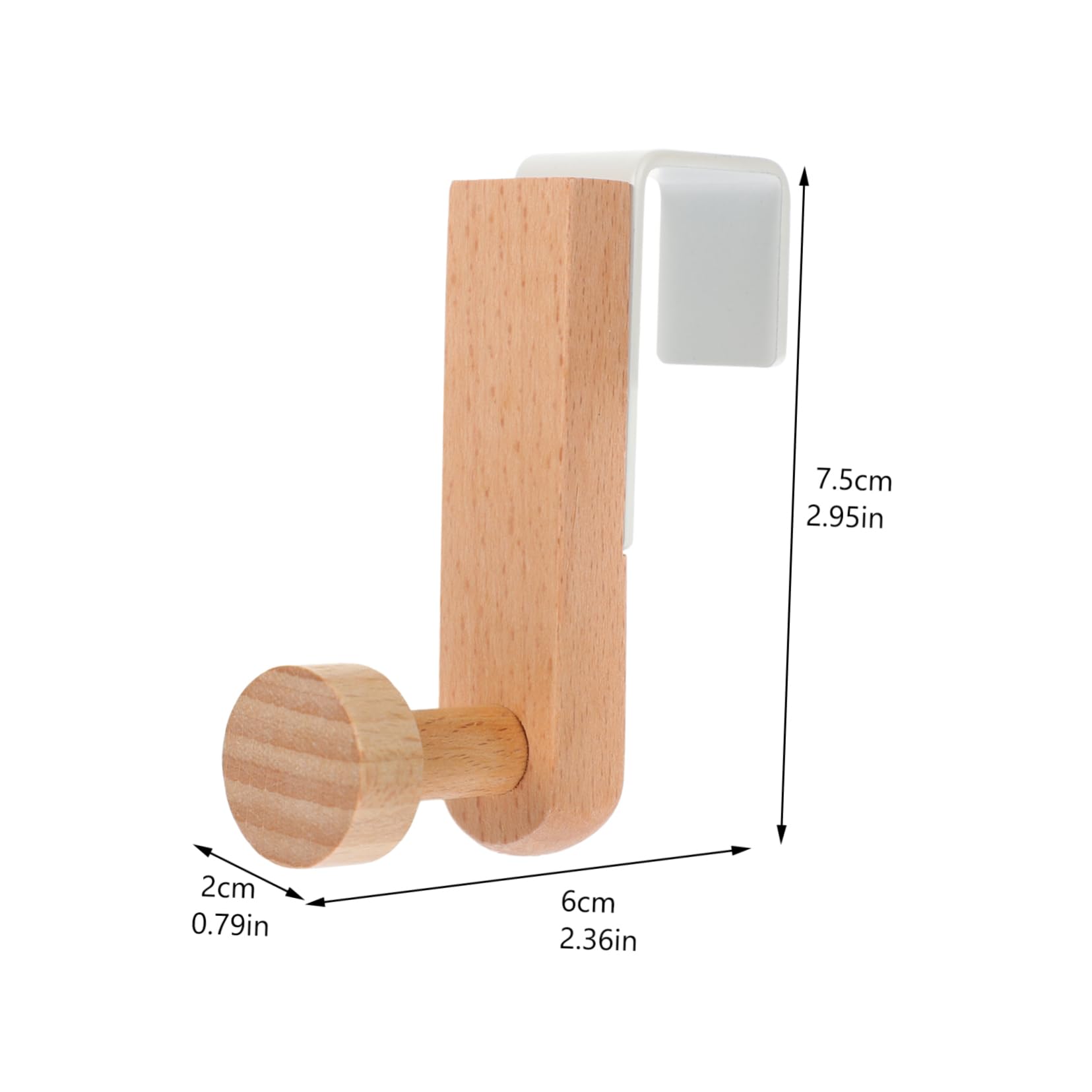 OUNONA 2Pcs Over The Door Hooks Hat and Towel Hangers Nail Design for Space Saving Storage for Home Organization and Modern Decor