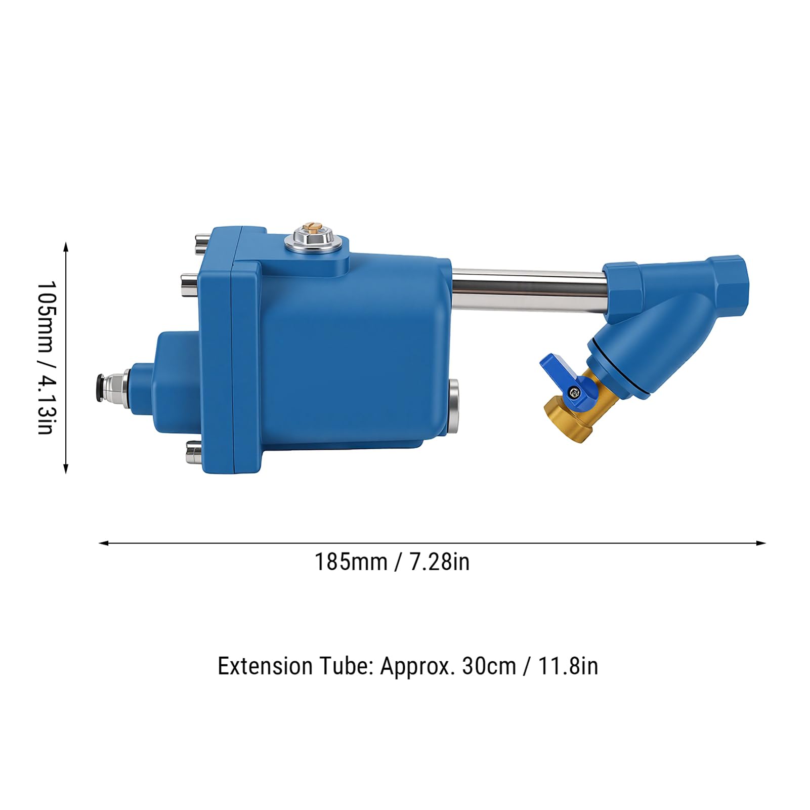 Valvola di Scarico Automatica Meccanismo a Galleggiante di Filtrazione Doppio Valvola di Scarico del Compressore d'Aria con Tubo di Estensione 30cm per Compressore d'Aria