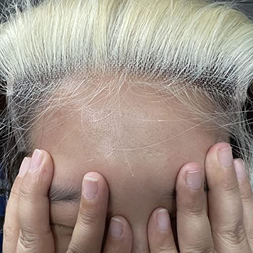 BEEOS Skinlike Real HD Lace Closure Only, 613 Blonde 5x5 Virgin Human Hair Invisible Film Lace Closure Pre Plucked Natural Hairline Silky Straight 14 Inch