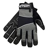 West Chester Protective Gear 013C/L Men's West County Gardener Gloves –Large, Charcoal, Work Gloves with Four-Way Spandex Backing, Adjustable Cuff,Large (Pack of 2)