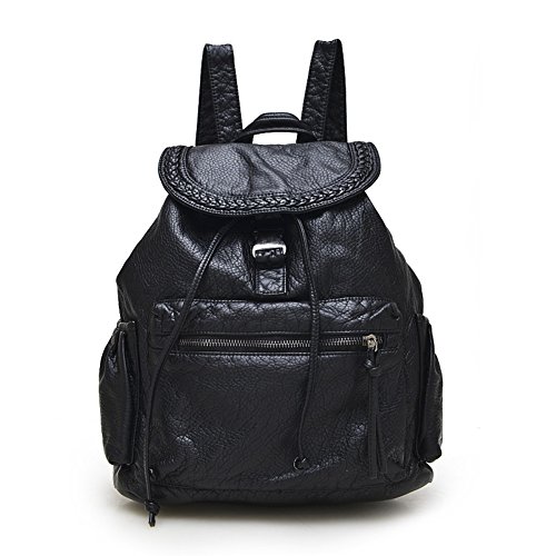 Sac de voyage en cuir lavé souple style coréen et finitions collège vent-A haut de gamme