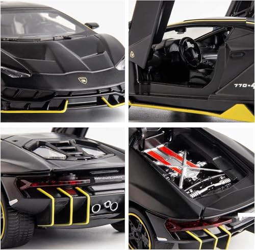 Image of Kammateswara Kids die cast car 1:32 Scale Model Metal Pullback Toy car with Openable Doors & Light Music(Random Color as per Stock) (Lamborghini)