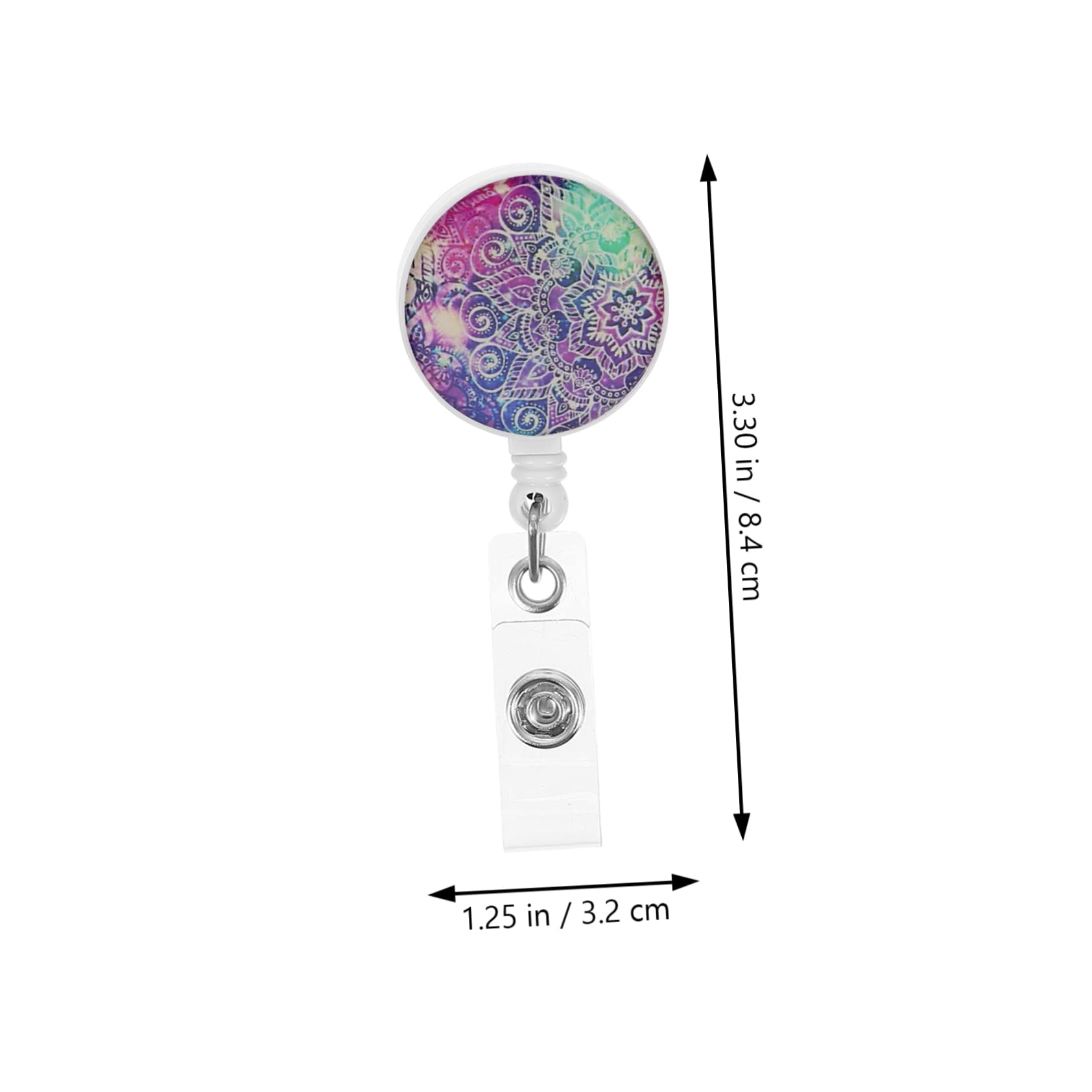 Lurrose 4 Set Di Porta Tessere Identificative Cordini Porta Badge Retrattili Clip Per Badge Rotanti Fibbie Per Badge Per Forniture Di Lavoro 3 Pezzi * 4