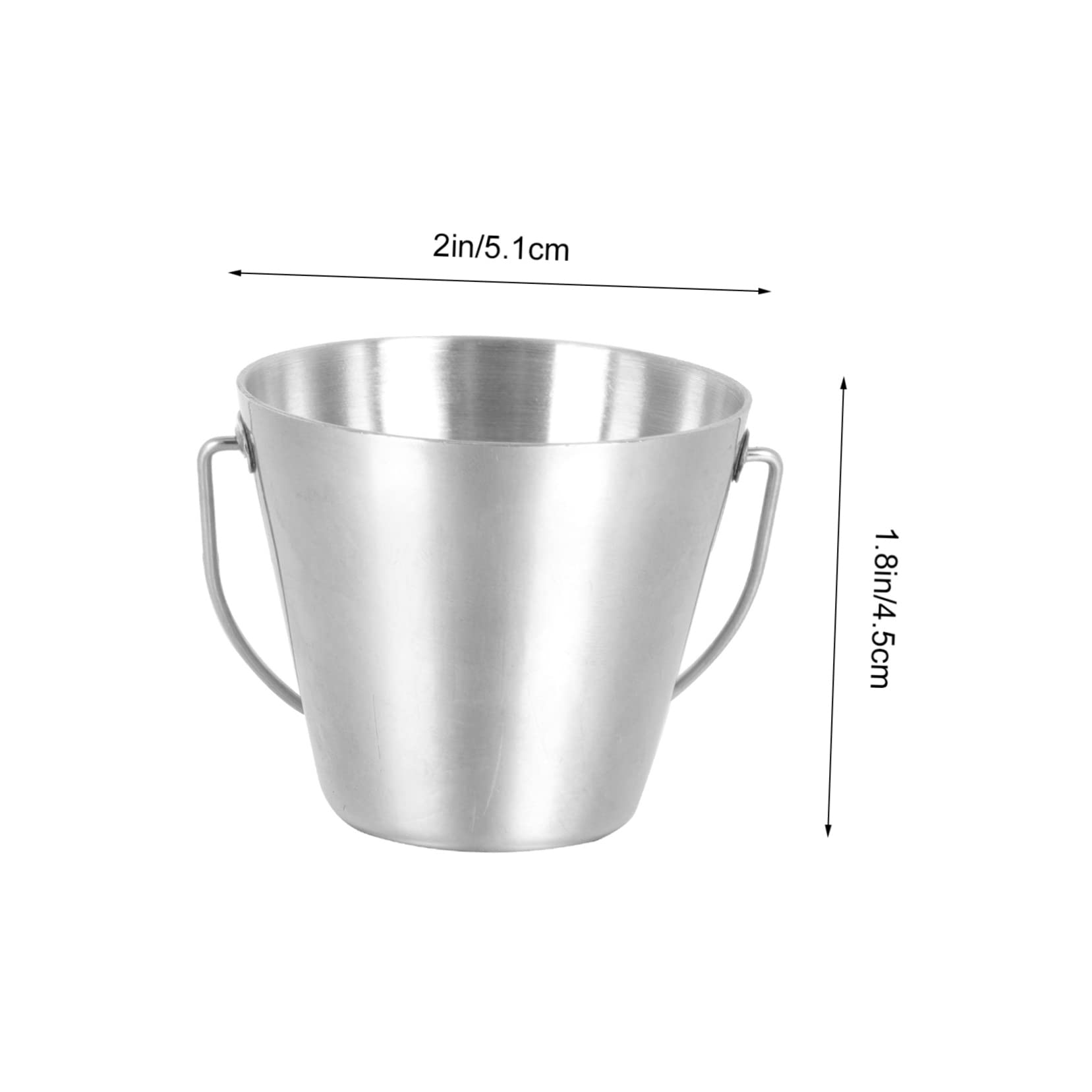 GOOHOCHY 2pcs Teppanyaki Egg Tray Egg Serving Cup Egg Stand for Display Chip Container Mini Serving Buckets Egg Storage Rack Egg Storage Bucket Eggs Stainless Steel Egg Holder Silver